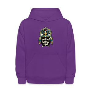 Kids' Hoodie "Colorful Owl" - purple