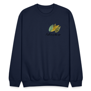 Crewneck Sweatshirt "Fall is in the air" - navy