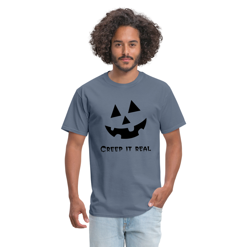 Unisex Classic T-Shirt "Jack-o'-lantern" 🎃 - denim