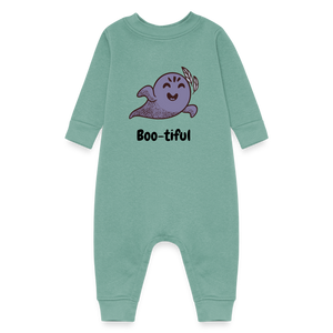 Baby Fleece One Piece "Boo-tiful" - saltwater