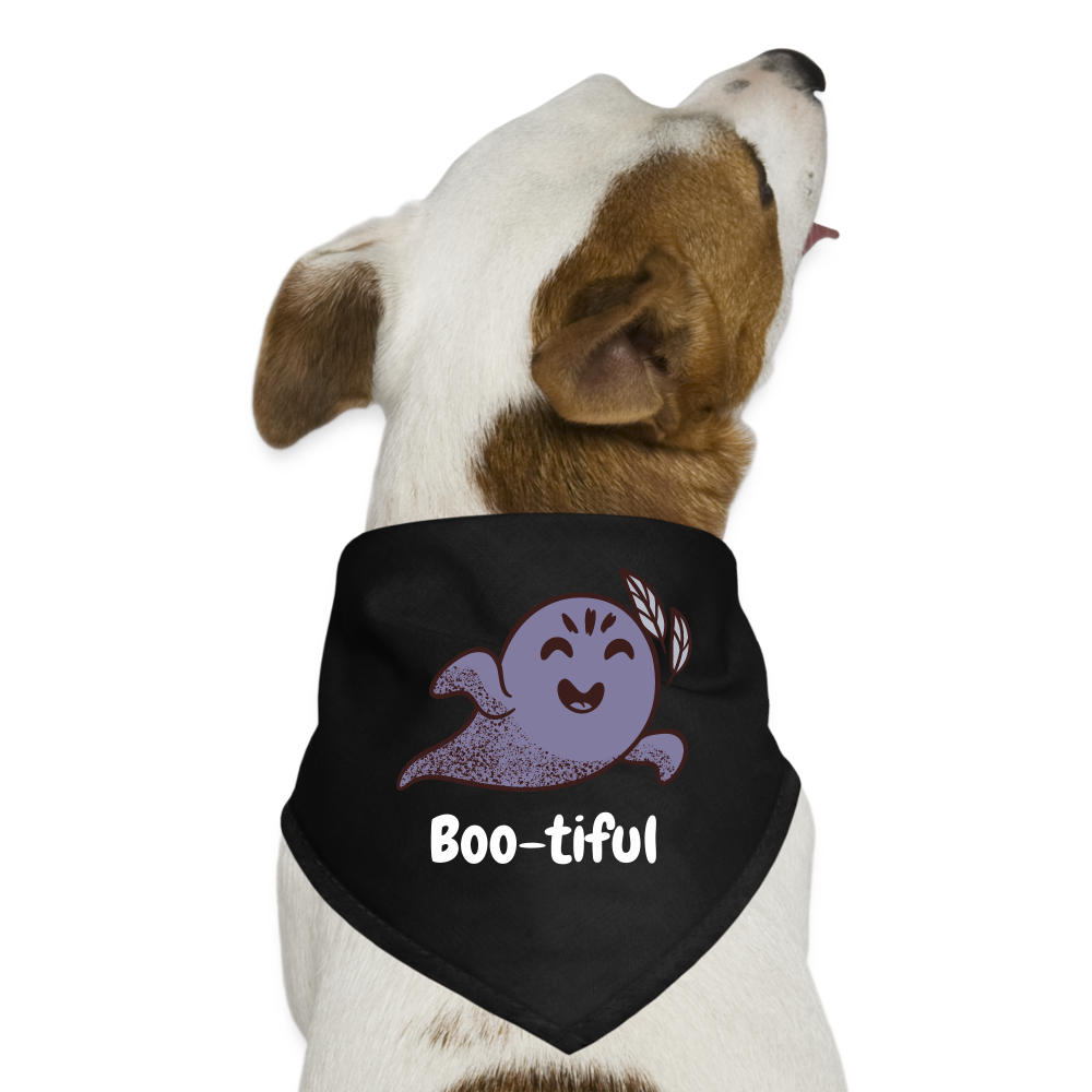 Dog Bandana "Boo-tiful" - black