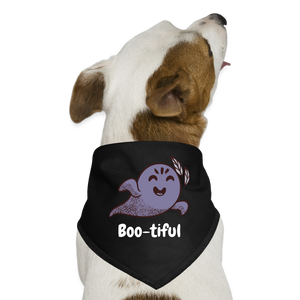 Dog Bandana "Boo-tiful" - black