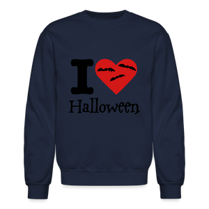 Crewneck Sweatshirt "I Love Halloween" - navy