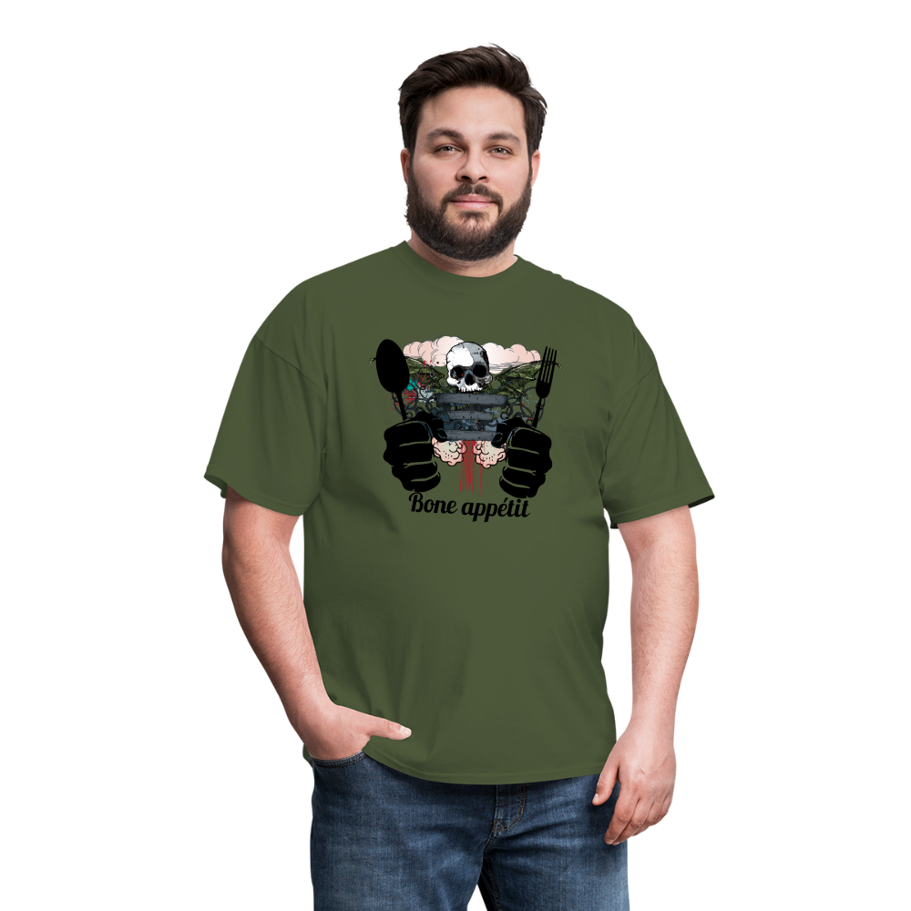 Unisex Classic T-Shirt "Bone appétit" - military green