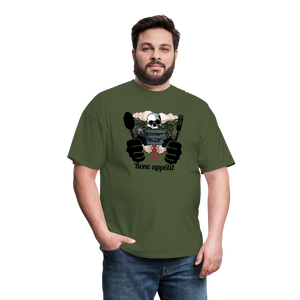 Unisex Classic T-Shirt "Bone appétit" - military green