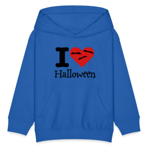 Kids' Hoodie "I Love Halloween" - royal blue