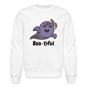 Crewneck Sweatshirt "Boo-tiful" - white