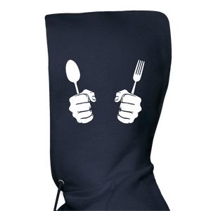 Men's Hanes Hoodie "Bone appétit" - navy