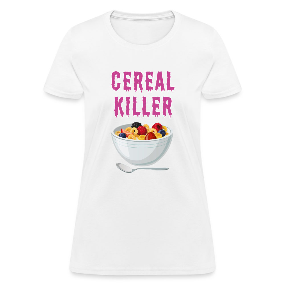 Women's T-Shirt "Cereal Killer" - white