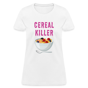 Women's T-Shirt "Cereal Killer" - white