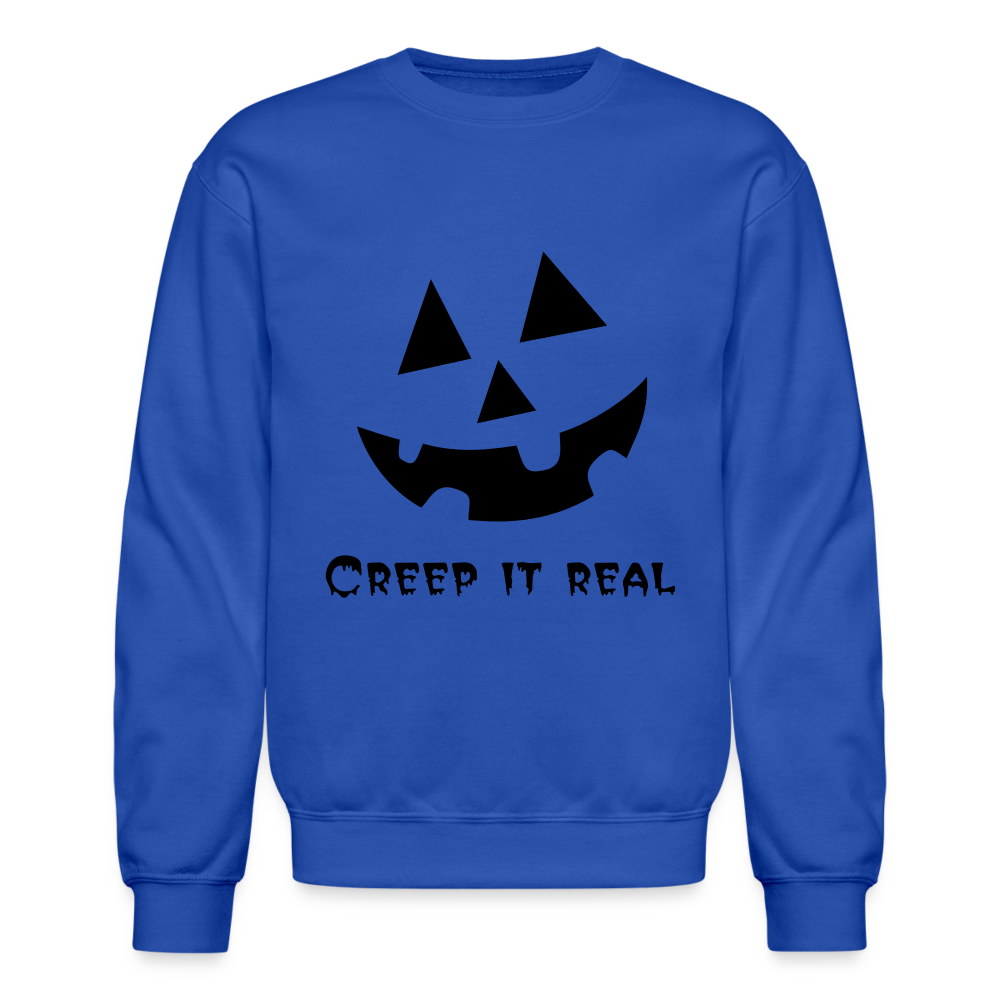 Crewneck Sweatshirt "Jack-o'-lantern" 🎃 - royal blue