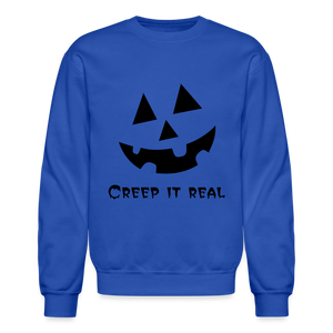 Crewneck Sweatshirt "Jack-o'-lantern" 🎃 - royal blue