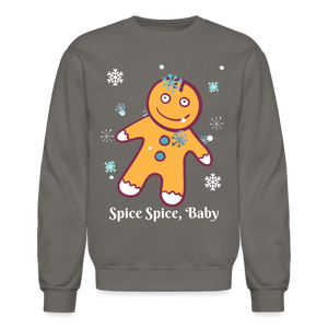 Crewneck Sweatshirt "Spice Spice, Baby" - asphalt gray