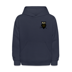 Kids' Hoodie "Owl" - navy