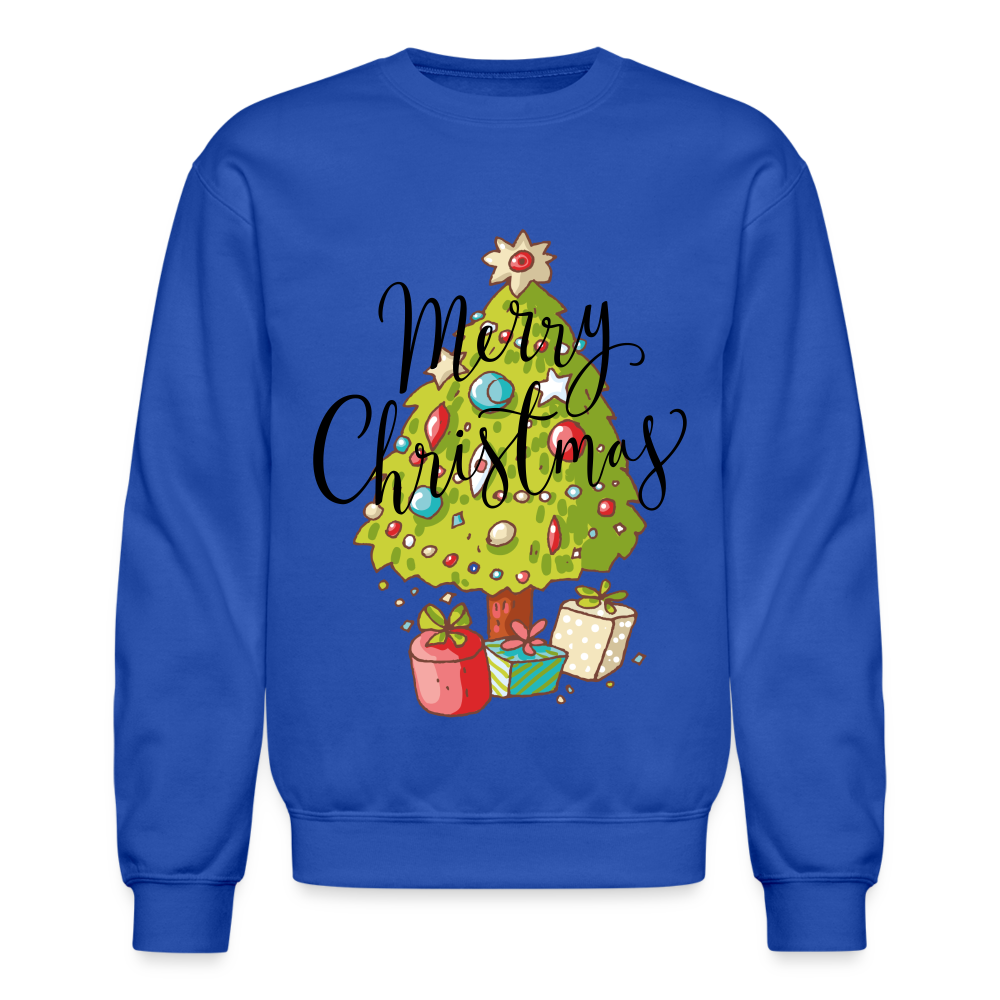 Crewneck Sweatshirt "Merry Christmas" - royal blue