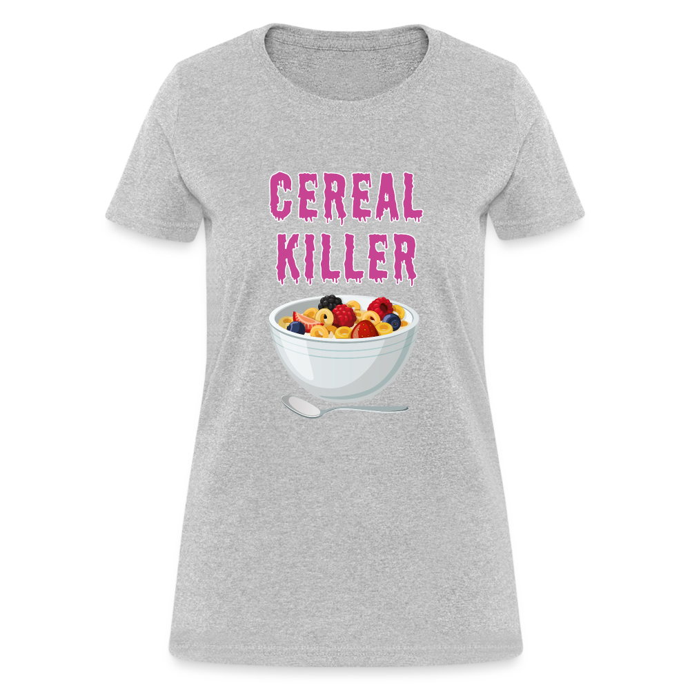 Women's T-Shirt "Cereal Killer" - heather gray