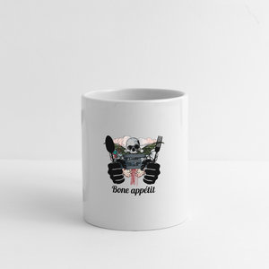 Coffee/Tea Mug "Bone appétit" - white