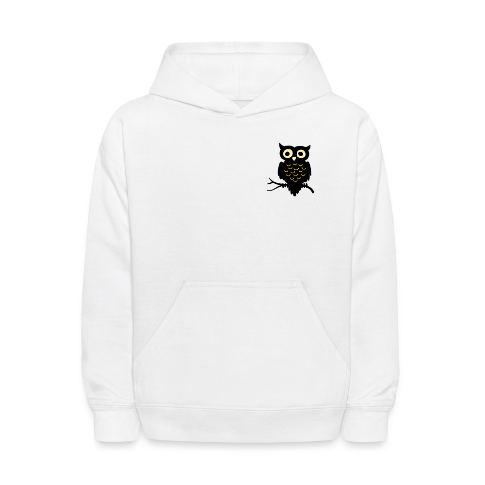 Kids' Hoodie "Owl" - white