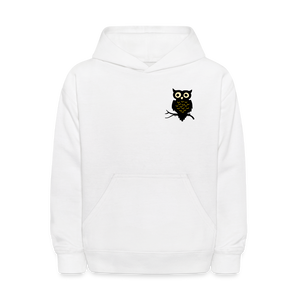 Kids' Hoodie "Owl" - white