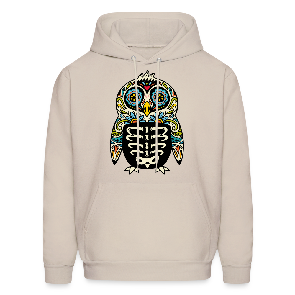 Men's Hoodie "Colorful Owl" - Sand