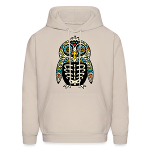 Men's Hoodie "Colorful Owl" - Sand