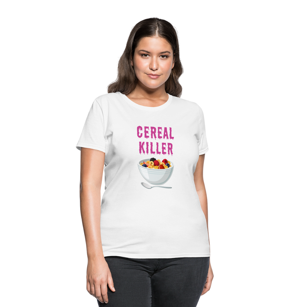 Women's T-Shirt "Cereal Killer" - white