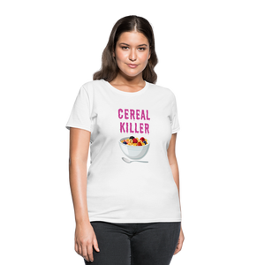 Women's T-Shirt "Cereal Killer" - white