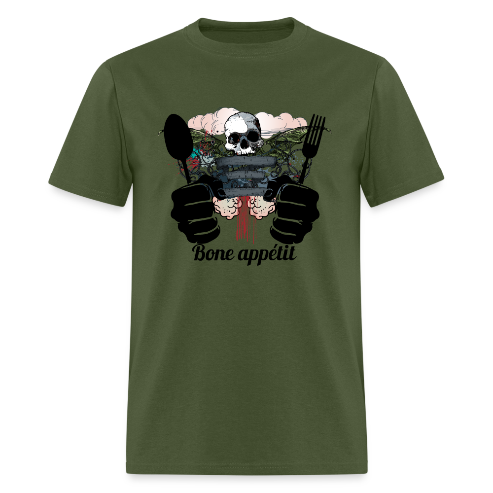 Unisex Classic T-Shirt "Bone appétit" - military green