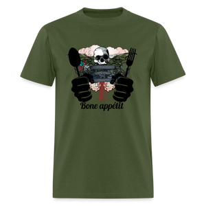 Unisex Classic T-Shirt "Bone appétit" - military green