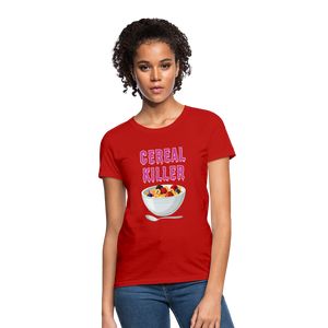 Women's T-Shirt "Cereal Killer" - red