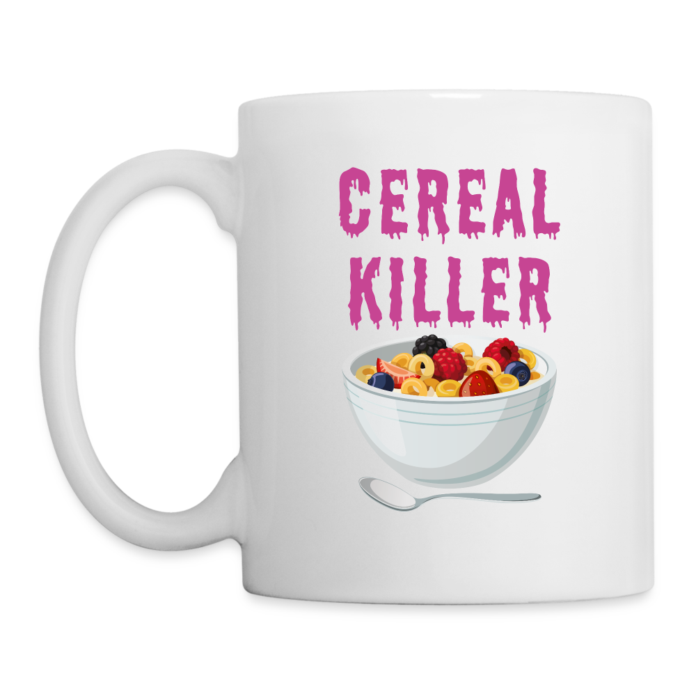 Coffee/Tea Mug "Cereal Killer" - white