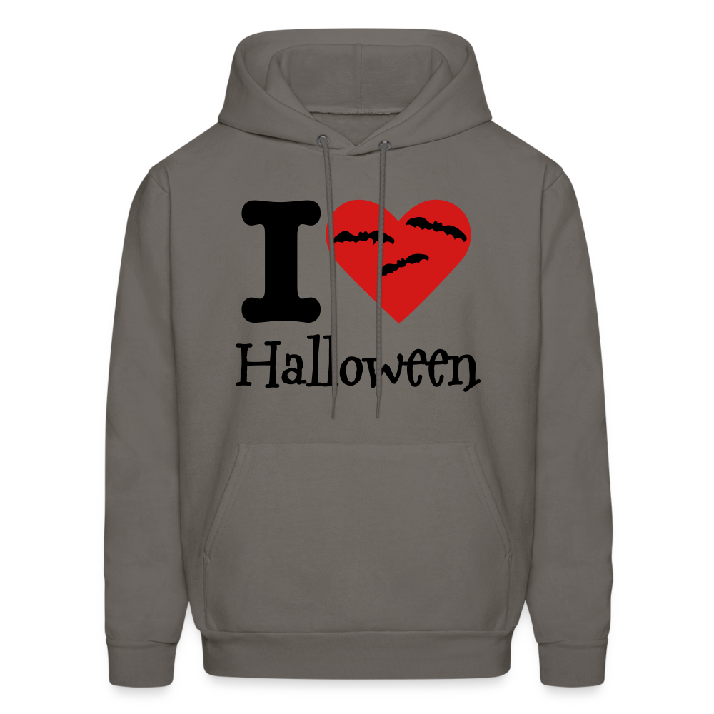 Men's Hanes Hoodie "I Love Halloween" - asphalt gray