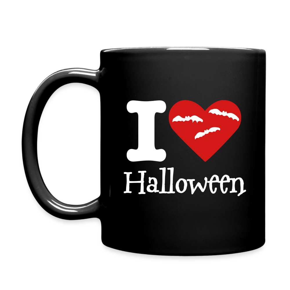 Full Color Mug "I Love Halloween" - black