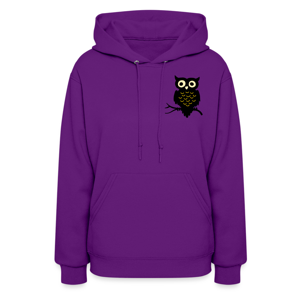 Women's Hoodie "Cute Owl" - purple