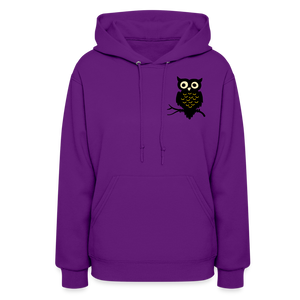 Women's Hoodie "Cute Owl" - purple