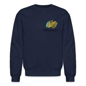 Crewneck Sweatshirt "Fall is in the air" - navy