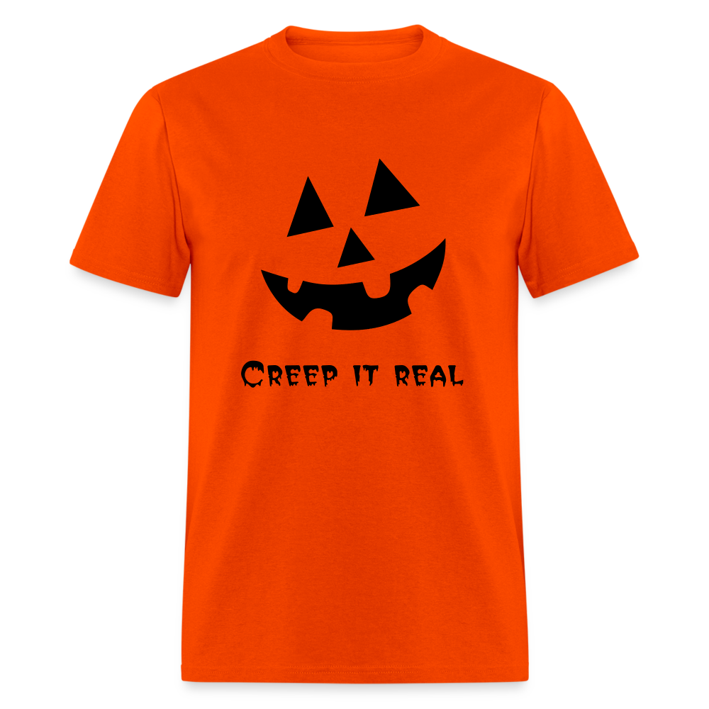 Unisex Classic T-Shirt "Jack-o'-lantern" 🎃 - orange