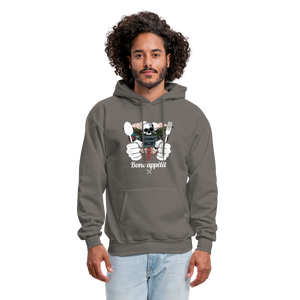 Men's Hanes Hoodie "Bone appétit" - asphalt gray