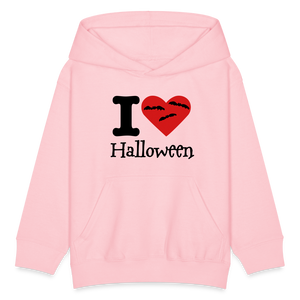 Kids' Hoodie "I Love Halloween" - pink