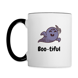 Contrast Coffee Mug "Boo-tiful" - white/black