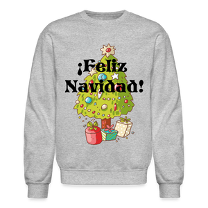 Crewneck Sweatshirt "Feliz Navidad" - heather gray