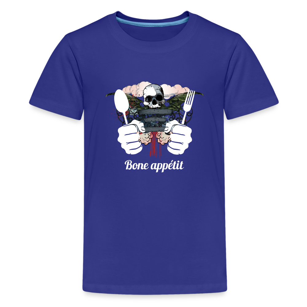 Kids' Premium T-Shirt "Bone appétit" - royal blue