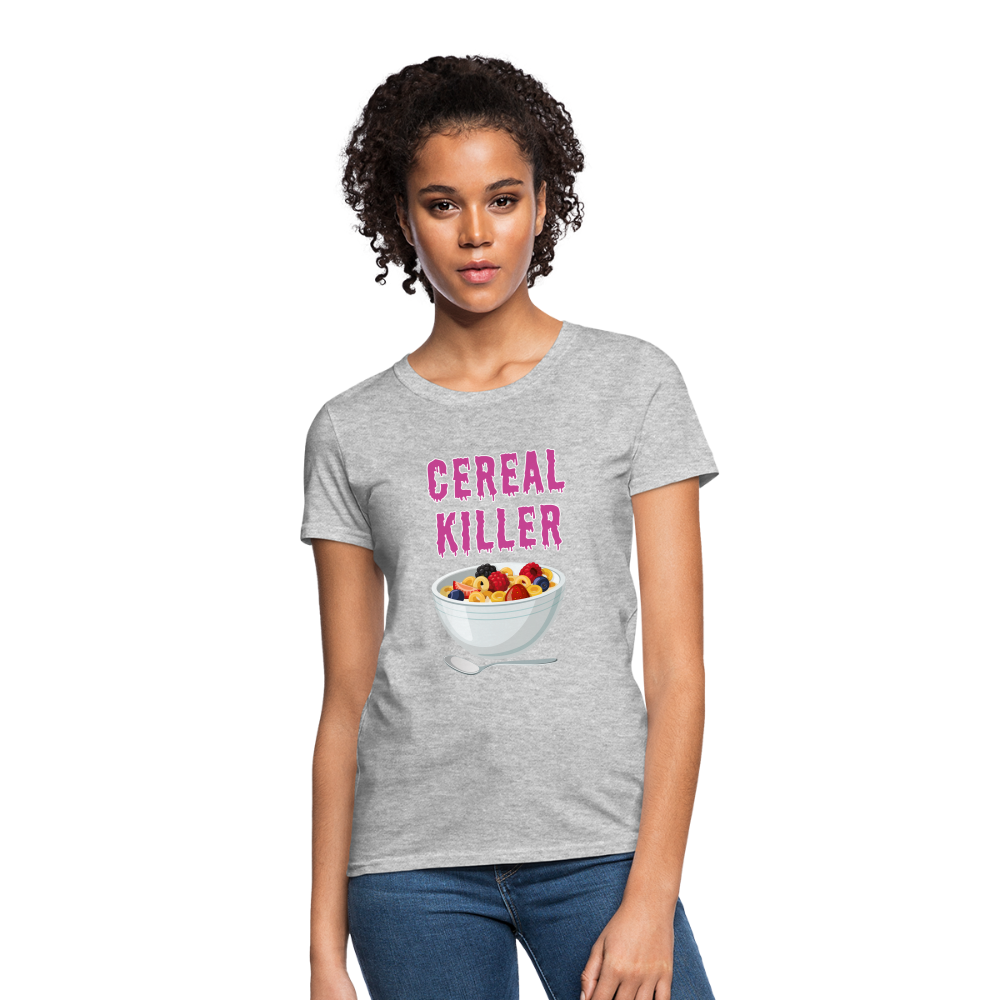 Women's T-Shirt "Cereal Killer" - heather gray