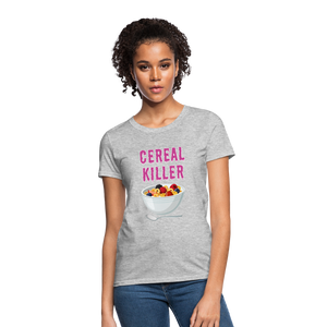 Women's T-Shirt "Cereal Killer" - heather gray