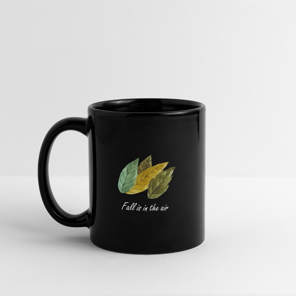 Full Color Mug "Fall is in the air" - black