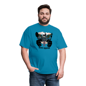 Unisex Classic T-Shirt "Bone appétit" - turquoise