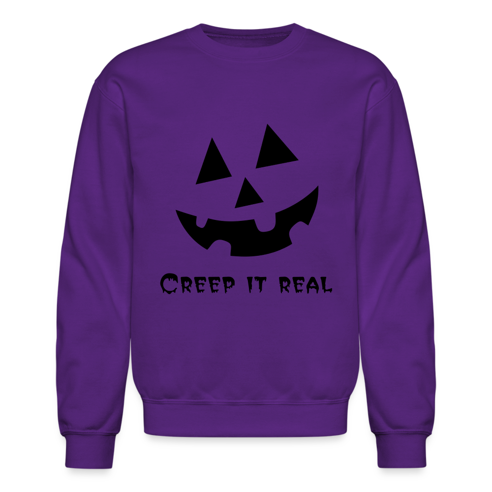 Crewneck Sweatshirt "Jack-o'-lantern" 🎃 - purple