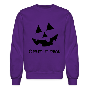 Crewneck Sweatshirt "Jack-o'-lantern" 🎃 - purple