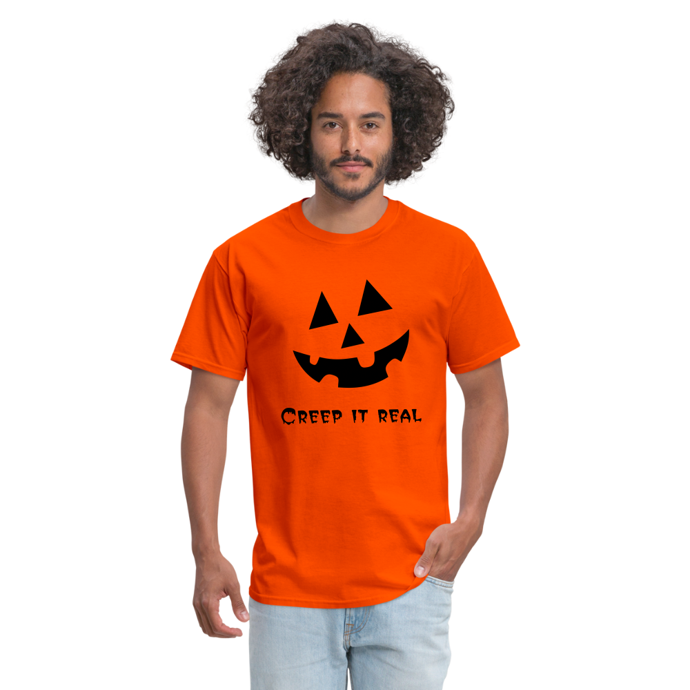 Unisex Classic T-Shirt "Jack-o'-lantern" 🎃 - orange