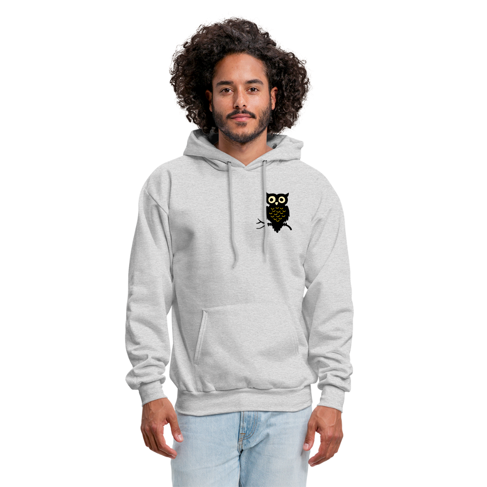 Men's Hoodie "Owl" - ash 